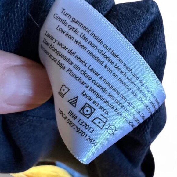 Wildfox Women's Good Vibes Oversized Sweatshirt Sz Large Blue - Picture 7 of 7